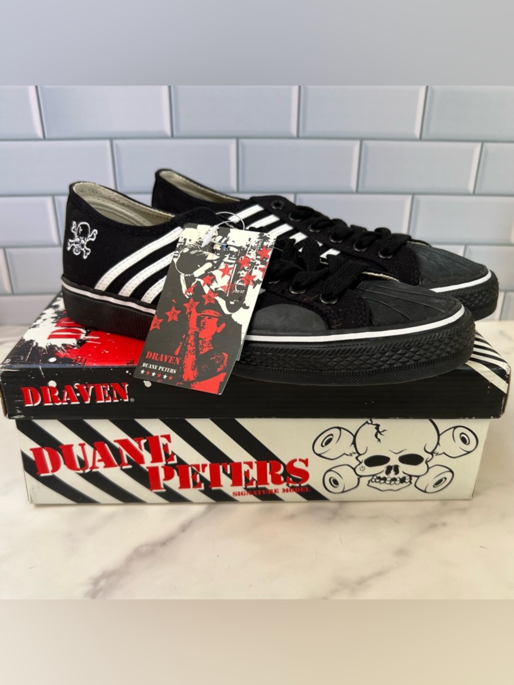 Brand New In Box Draven Duane Peters Signature Model Low Top Skate Shoes Men’s 5